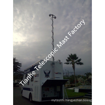 Vehicle Rear Mounted Telescopic Mast